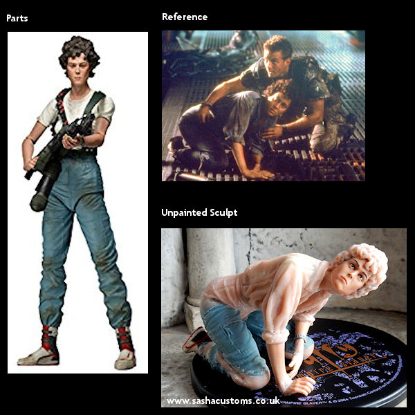 Ripley - Reference, Parts, and Unpainted Sculpt