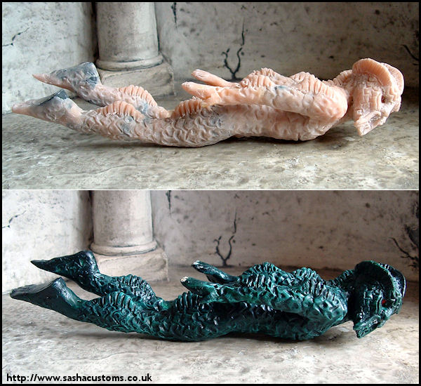 Fish Monster - Unpainted and Painted