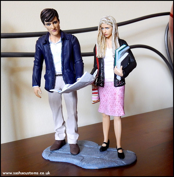 Confused-Freshmen Buffy and Eddie - Sasha's Custom Figures
