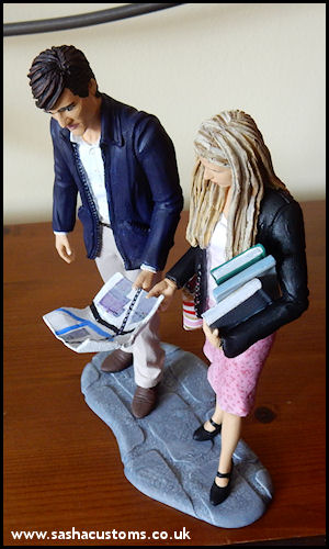 Confused-Freshmen Buffy and Eddie - Sasha's Custom Figures