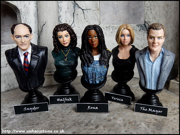 Rona, Veruca, Snyder, The Mayor, and Halfrek