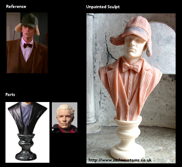 Reference, Parts, and Unpainted Sculpt