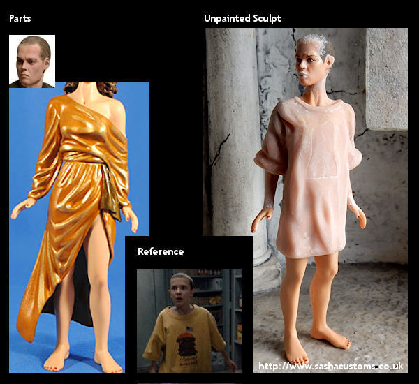 Reference, Parts, and Unpainted Sculpt