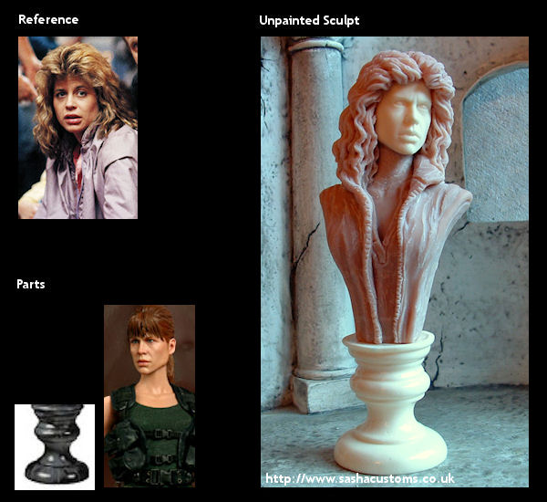 Reference, Parts, and Unpainted Sculpt