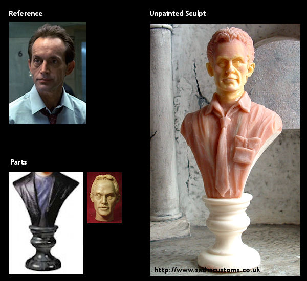 Reference, Parts, and Unpainted Sculpt