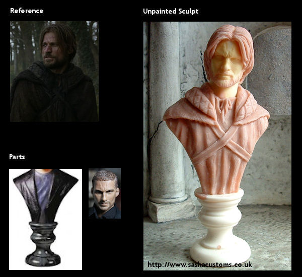 Reference, Parts, and Unpainted Sculpt