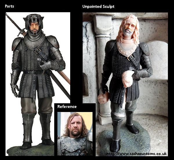 Reference, Parts, and Unpainted Sculpt