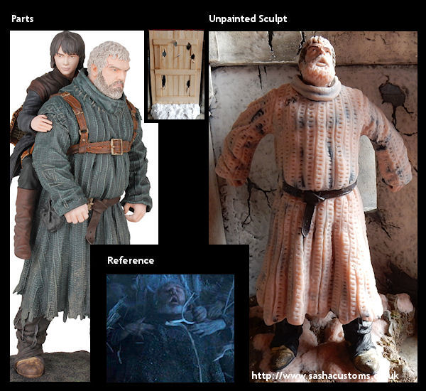 Reference, Parts, and Unpainted Sculpt