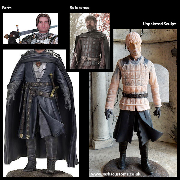 Reference, Parts, and Unpainted Sculpt