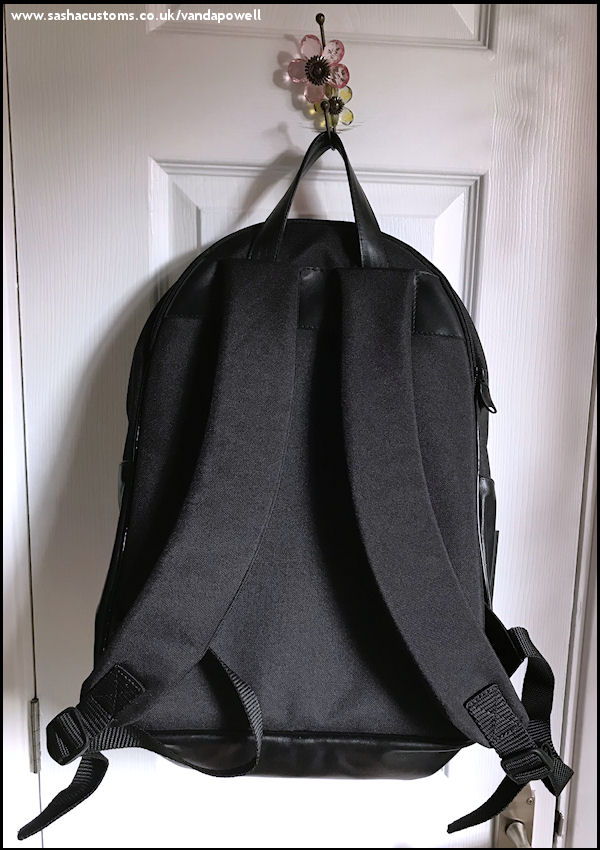 Canvas Backpack with Italian Leather Trim - Vanda Powell Designs