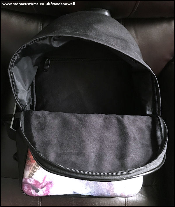 Canvas Backpack with Italian Leather Trim - Vanda Powell Designs