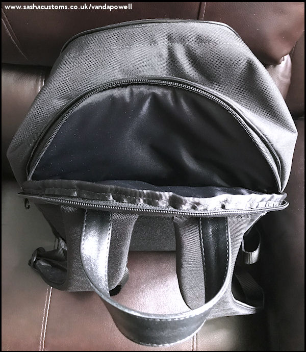 Canvas Backpack with Italian Leather Trim - Vanda Powell Designs