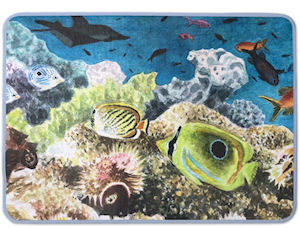 Reef Studies: Crowded Corals (Bathmat) - Vanda Powell Designs