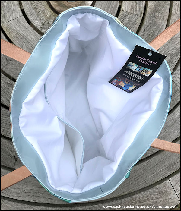 Patent Vinyl Beach Bags (Waterproof Lining) - Vanda Powell Designs