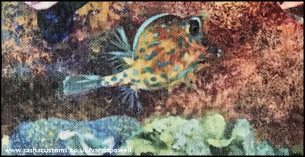 Close Up of Canvas Texture