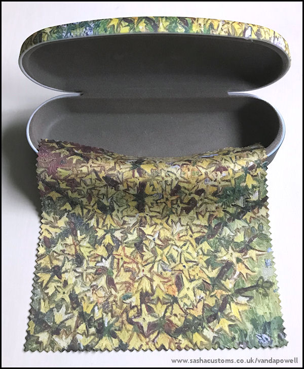 Aconbury Close Forsythia (Hard Glasses Case with Matching Cleaning Cloth) - Vanda Powell Designs
