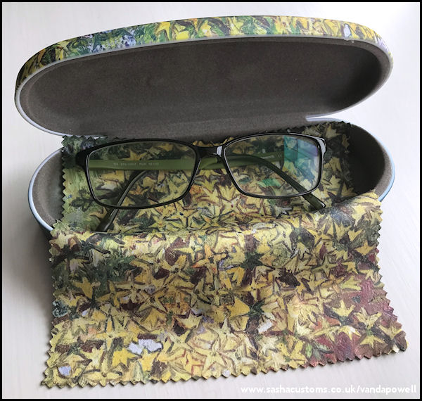 Aconbury Close Forsythia (Hard Glasses Case with Matching Cleaning Cloth) - Vanda Powell Designs