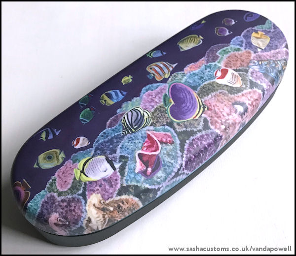 Gemstone Reef (Hard Glasses Case with Matching Cleaning Cloth) - Vanda Powell Designs