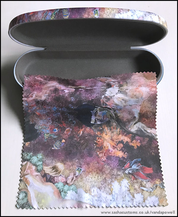 Listening to the Mermaids Singing (Hard Glasses Case with Matching Cleaning Cloth) - Vanda Powell Designs