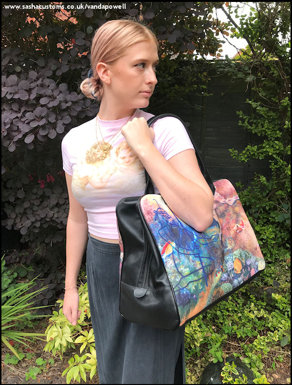 The Spirit of the Eternal Waters and the Most Ancient Female of the World (Holdall) - Vanda Powell Designs