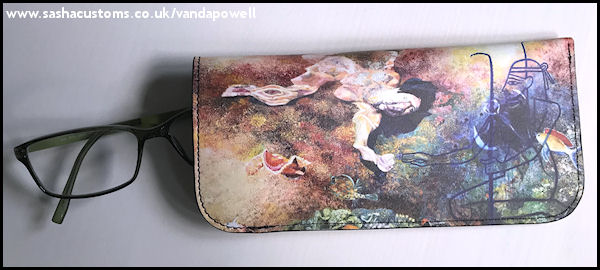 The Spirit of the Eternal Waters and the Most Ancient Female of the World (Nappa Leather Glasses Case) - Vanda Powell Designs