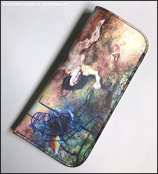 The Spirit of the Eternal Waters and the Most Ancient Female of the World (Nappa Leather Glasses Case) - Vanda Powell Designs