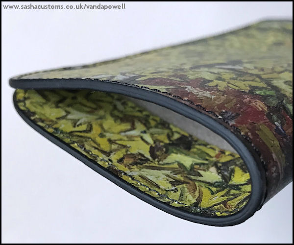 Aconbury Close Forsythia (Nappa Leather Glasses Case) - Vanda Powell Designs