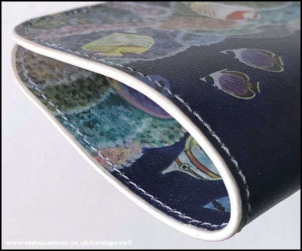 Gemstone Reef (Nappa Leather Glasses Case) - Vanda Powell Designs