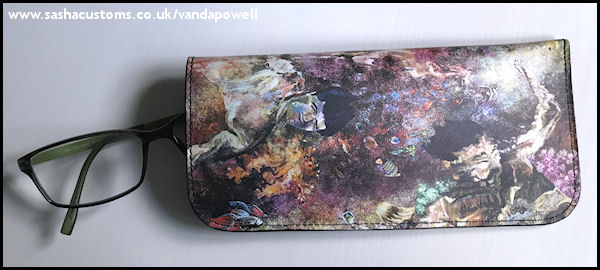 Listening to the Mermaids Singing (Nappa Leather Glasses Case) - Vanda Powell Designs