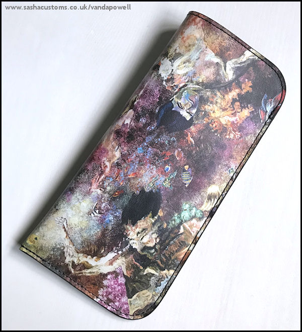 Listening to the Mermaids Singing (Nappa Leather Glasses Case) - Vanda Powell Designs