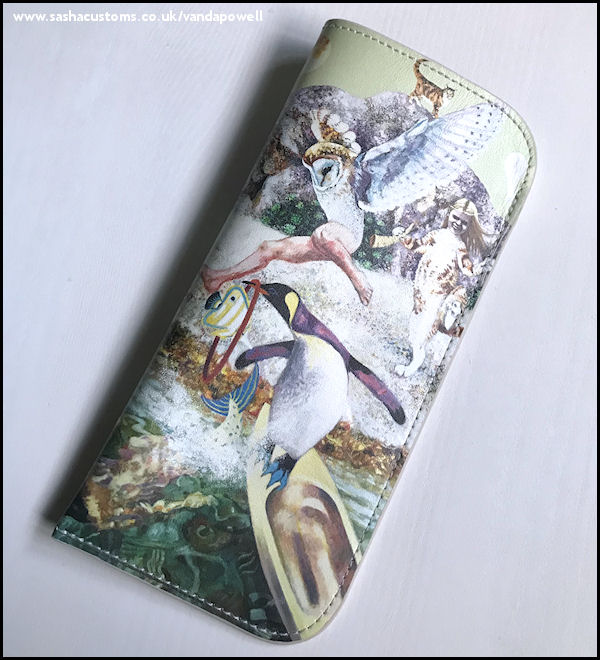 The Owl and the Pussycat (Nappa Leather Glasses Case) - Vanda Powell Designs