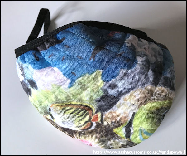 Crowded Corals Face Mask (Quilted Large) - Vanda Powell Designs