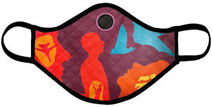 Eclipse Face Mask (Quilted Extra Large) - Vanda Powell Designs