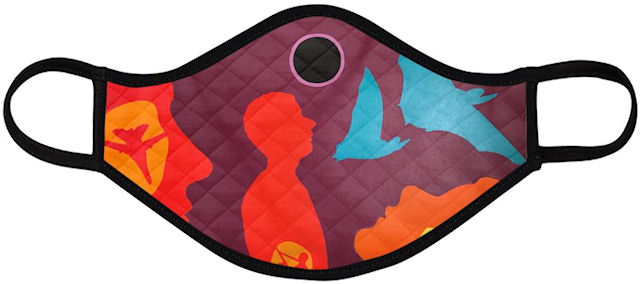 Eclipse Face Mask (Quilted Large) - Vanda Powell Designs