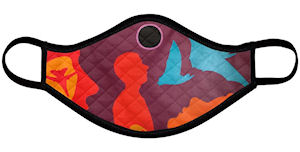 Eclipse Face Mask (Quilted Medium) - Vanda Powell Designs