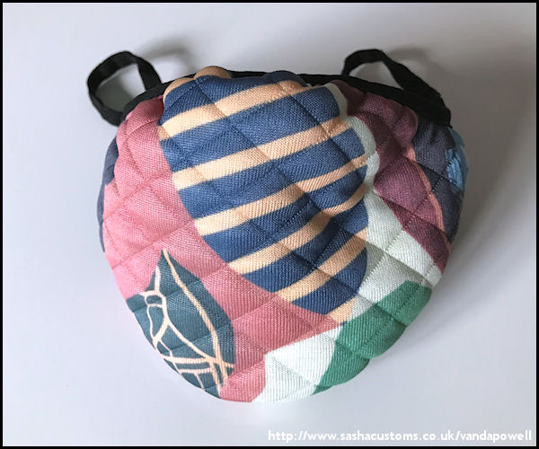 White Flag Face Mask (Quilted Large) - Vanda Powell Designs