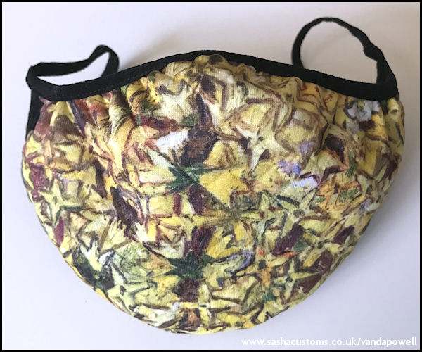 Forsythia Face Mask (Quilted Large) - Vanda Powell Designs