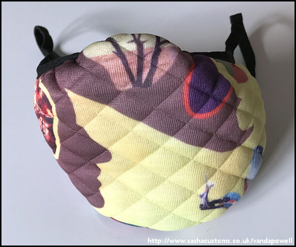 Kingfisher Face Mask (Quilted Large) - Vanda Powell Designs