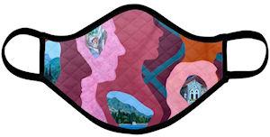 Memories Face Mask (Quilted Extra Large) - Vanda Powell Designs