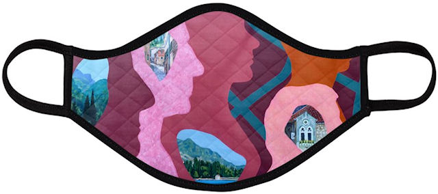 Memories Face Mask (Quilted Large) - Vanda Powell Designs