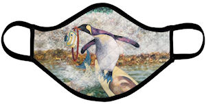 Penguin Face Mask (Quilted Extra Large) - Vanda Powell Designs