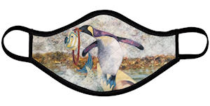 Penguin Face Mask (Quilted Medium) - Vanda Powell Designs