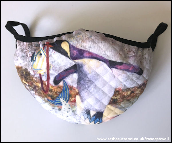 Penguin Face Mask (Quilted Large) - Vanda Powell Designs