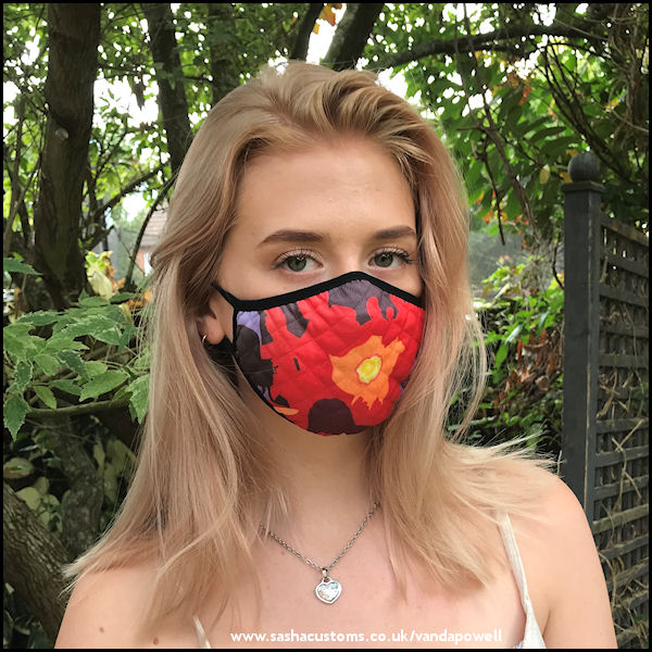 Platoon Face Mask (Quilted Large) - Vanda Powell Designs