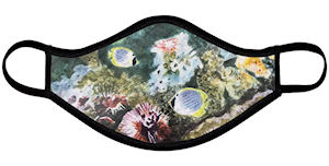 Coral Polyps Face Mask (Quilted Medium) - Vanda Powell Designs