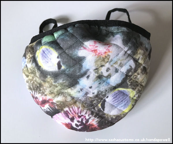Coral Polyps Face Mask (Quilted Large) - Vanda Powell Designs