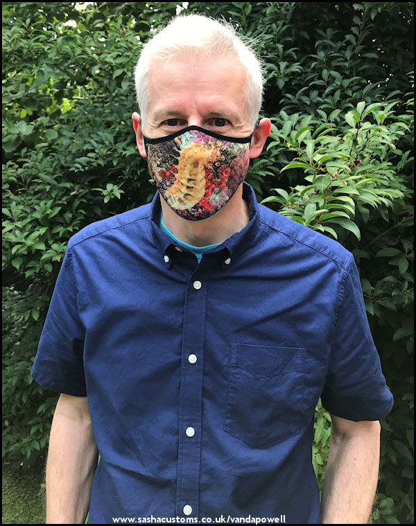 Seahorse Face Mask (Quilted Large) - Vanda Powell Designs