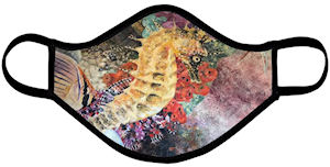 Seahorse Face Mask (Quilted Extra Large) - Vanda Powell Designs
