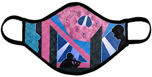 Searchlights Face Mask (Quilted Extra Large) - Vanda Powell Designs