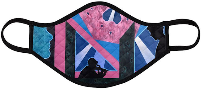 Searchlights Face Mask (Quilted Large) - Vanda Powell Designs